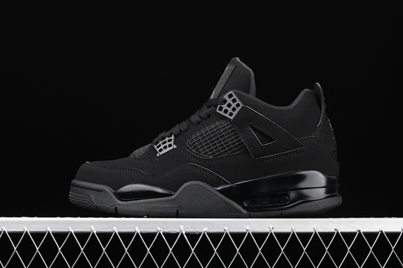 All Categories Air Jordan Jordan Series Basketball Shoes Air Jordan 4 Pure Original Air Jordan 4 "Black Cat" AJ4 Joe 4 Black Cat First Layer Authentic Standard CU1110-010
